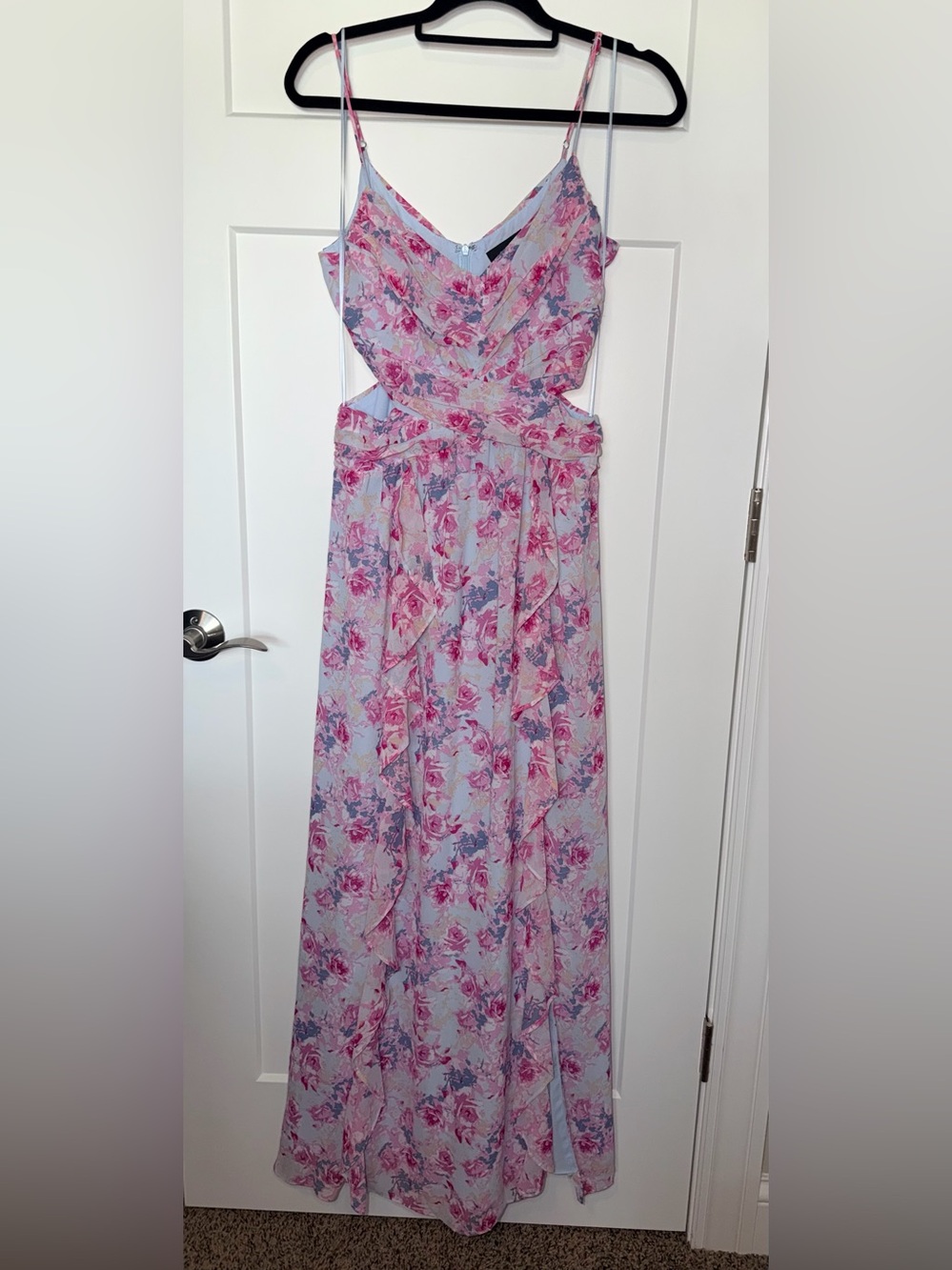 Vici Collection Floral Cutout Maxi